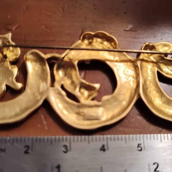 Vintage JJ Jonette 4 Playing Cats Brooch Pin - Picture 4 of 6